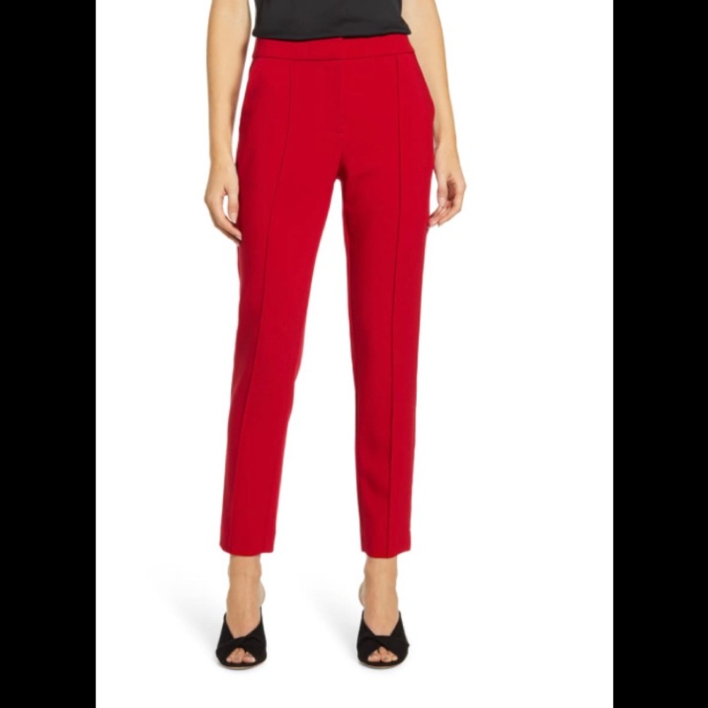 Vince Camuto Tomato Red stretch ankle pants Sz10